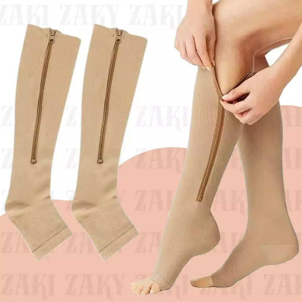 Medias De Compresion Con Cierre Zip Sox