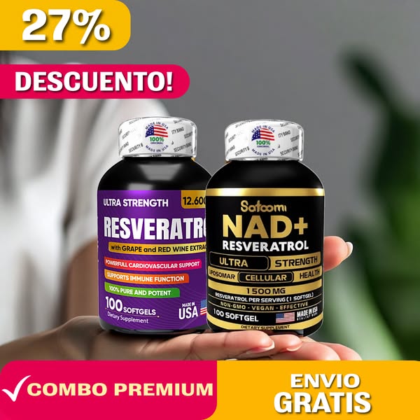 🍇✨ NAD+ y Resveratrol
