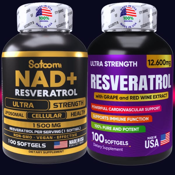 🍇✨ NAD+ y Resveratrol
