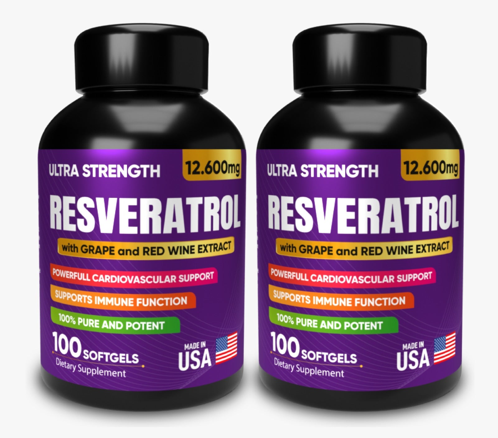 ✨ Resveratrol X — 100 Softgels  — Lleva 2 y paga 1 🛍️💜