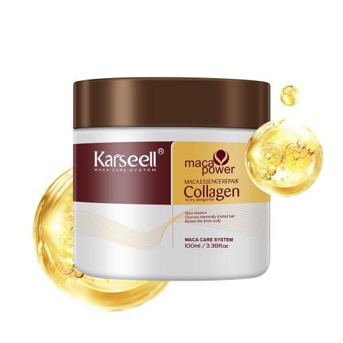 Compre Mascarilla Capilar de Colágeno 500 ml e ganhe 1 Aceite Reparador Collagen Hair Oil