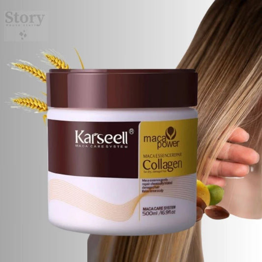 Compre Mascarilla Capilar de Colágeno 300 ml e ganhe 1 Aceite Reparador Collagen Hair Oil